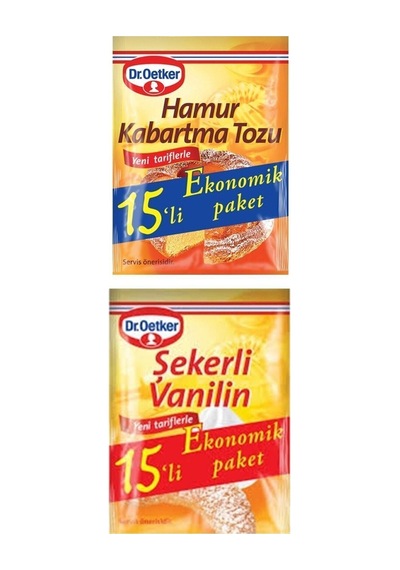 Dr.oetker 15'li Set 15 Şekerli Vanilin + 15 Hamur Kabartma Tozu - 32848269