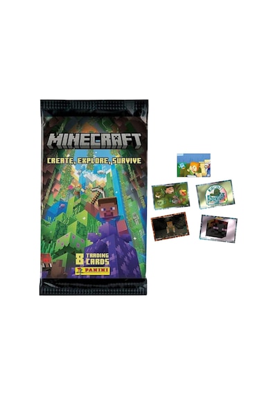 Toyika Panini Lisanslı Minecraft Koleksiyon Trading Cards 8li - 0264