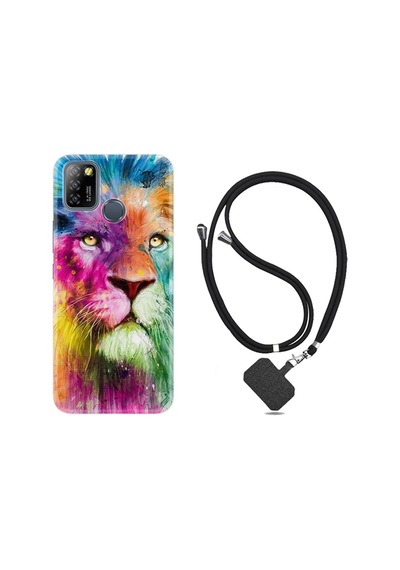 Infinix Smart 5 Kılıf Boyun Askılı Colorfull Leon 2 1388