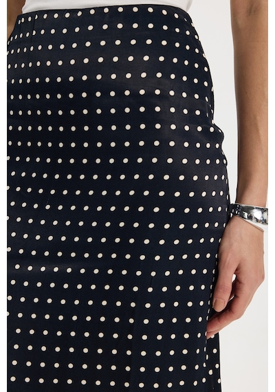Tudors Kadın Slim Fit Dar Kesim Yüksek Bel Midi Boy Viskon Puantiyeli Siyah Etek-50501 Tudors Kadın Slim Fit Dar Kesim Yüksek Bel Midi Boy Viskon Puantiyeli Siyah Etek-50501
