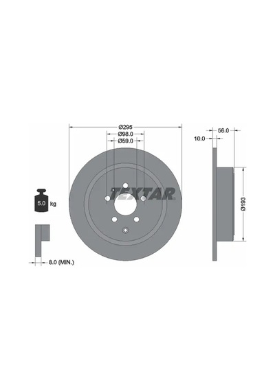 Fren Disk - Fiat Ulysse - Textar-92074100