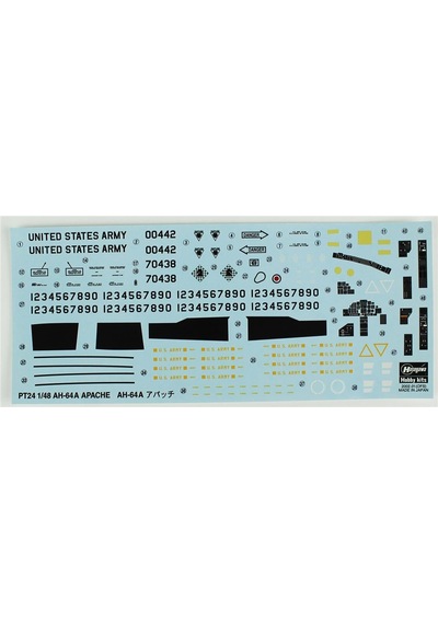 Hasegawa Pt24 7224 1/48 Ölçek, Ah-64a Apache, Askeri Helikopter Plastik Model Kiti