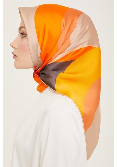 Armine Twill İpek Eşarp 24ya9148 82 - Desenli