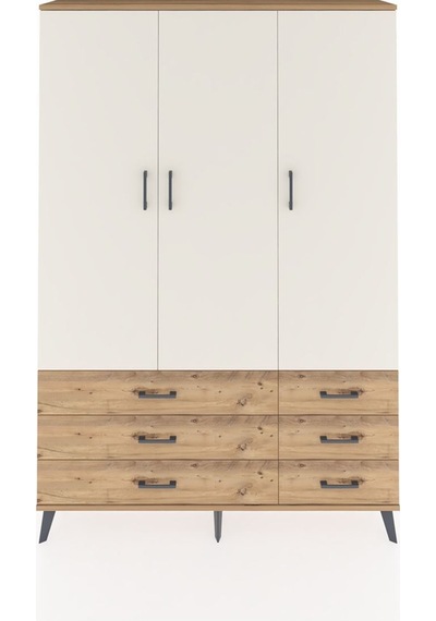 Arges Dolap 5 Raflı 6 Çekmeceli Tek Askılı 132x30x195 Çam-aytaşı/çam Aytası/atlas Çam Arges Dolap 5 Raflı 6 Çekmeceli Tek Askılı 132x30x195 Çam-aytaşı/çam Aytası/atlas Çam