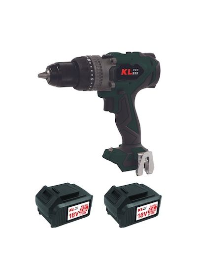 Klpro Kldm18bhx-50 18V/5.0Ah. 150nm Kömürsüz Çift Akülü Şarjlı Darbeli Matkap