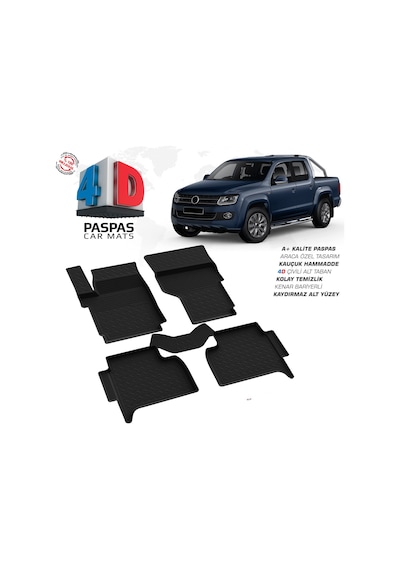 Amarok 4D Havuzlu Paspas Omsa 2010 2011 2012 2013 2014 2015 2016
