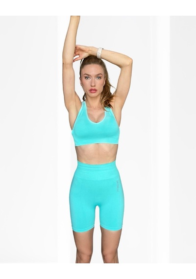Fitinsane Seamless Toparlayıcı Mint Kısa Spor Tayt Mint