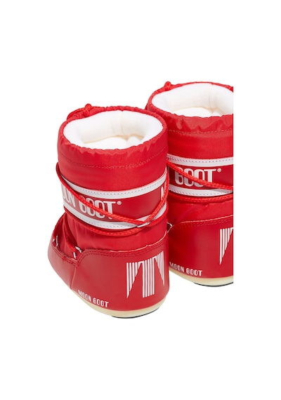 Moon Boot Moon Boot Mini Nylon Unisex Çocuk Kırmızı Kar Botu Red Kırmızı