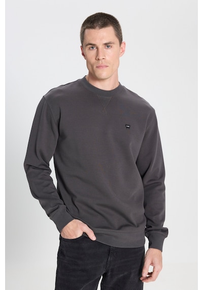 Wrangler Regular Fit Normal Kesim Bisiklet Yaka Soluk Siyah Sweatshirt W24272633W Füme