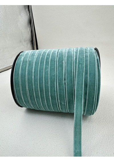 Paşateks- 1 Cm Düz Kadife-5 Metre-s. Yeşil
