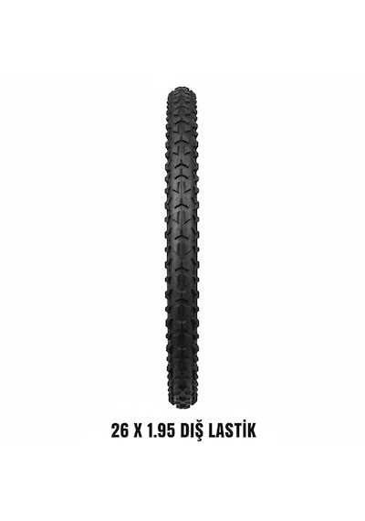 26 Jant Dış Lastik - 26x1.95 Mtb Dağ Bisikleti Dişli Dış Lastik - 1 Adet