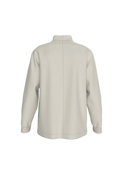 Calvin Klein Ls Chunky Pıque Rlxd Beyaz Regular Fit Erkek Sweatshirt