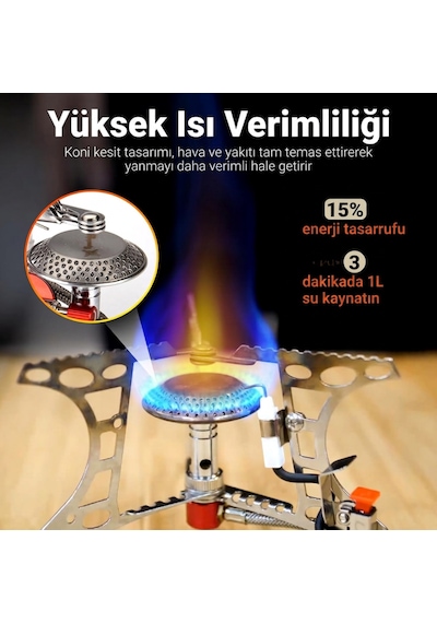 Bulin S05-a Mini Portatif Kamp Ocağı 3200w Gümüş