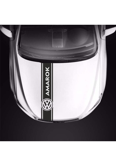 Volkswagen Amarok Için Kaput Üstü Sport Şerit Sticker Çıkartma