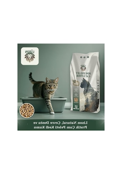 Doğal Çam Peleti Kedi Kumu 15 Kg, %100 Biyobozunur Ve Yüksek Emiş Gücü