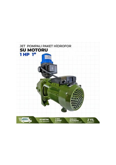 Metal Dişli Otomatik Sistem Paket Hidrofor Su Pompası 1Hp Rakor