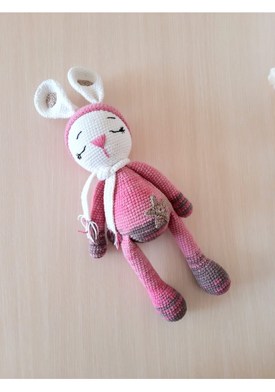 Amigurumi Uyuyan Tavşan 35cm