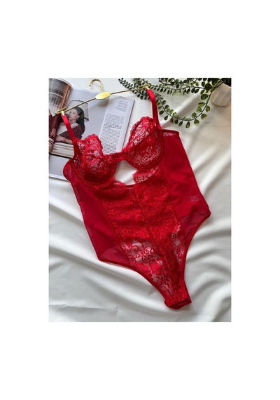 La Linaa Elanor Kırmızı Çıtçıtlı Dantelli Transparan Balenli Bodysuit Kırmızı - 699340148 Kırmızı La Linaa Elanor Kırmızı Çıtçıtlı Dantelli Transparan Balenli Bodysuit Kırmızı - 699340148 Kırmızı