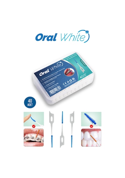 Oral White Soft Arayüz Fırçası Cleaning Pro Metalsiz 40 Adet