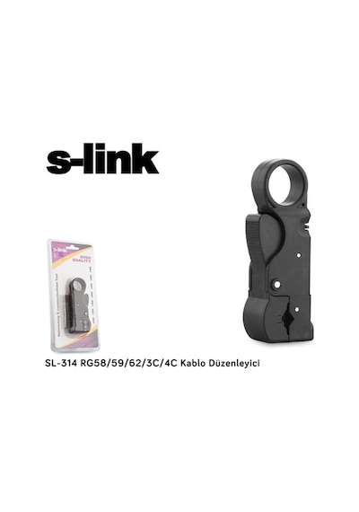 Koaksiyel 3 Bıçaklı Kablo Ucu Soyucu/açıcı