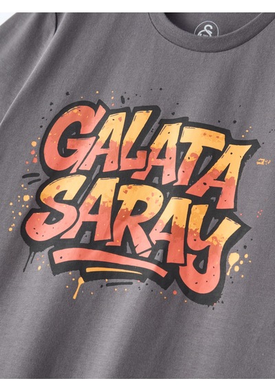 Gsstore Galatasaray Çocuk T-shirt C261036 Koyu Gri