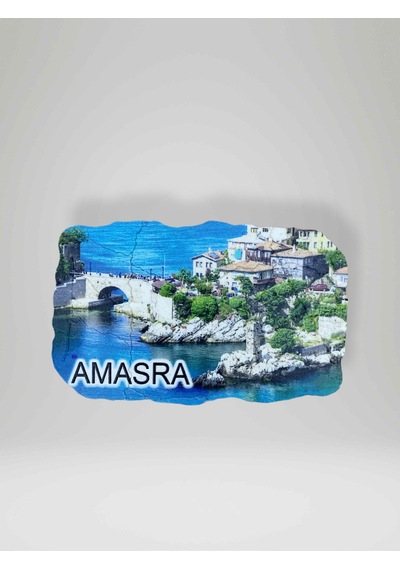 Amasra Temalı Çatlatma Polyester Magnet Buzdolabı Süsü 55575988