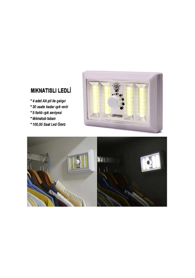 Dimmerli Işık Seviyesi Ayarlanabilir Ledli Lamba Wt-383 Evimdeyokyok Beyaz