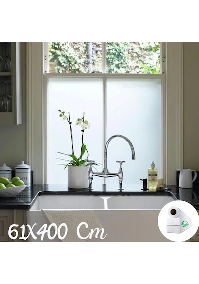 61 Cm X 4 Metre Cam Kumlama, Ofis, Duşakabin Ve Balkon Camı Buzlu Kaplama Folyosu