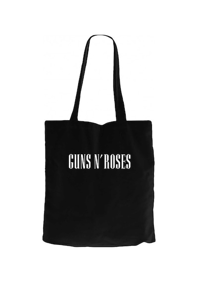 Guns N Roses Logo Siyah Kanvas Bez Çanta Siyah