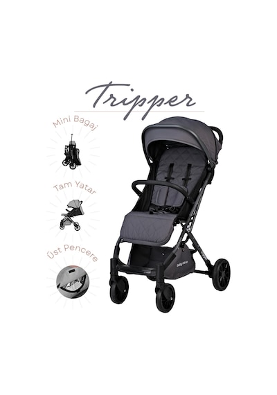 Babycare Tripper Kabin Boy Bebek Arabası - Gri