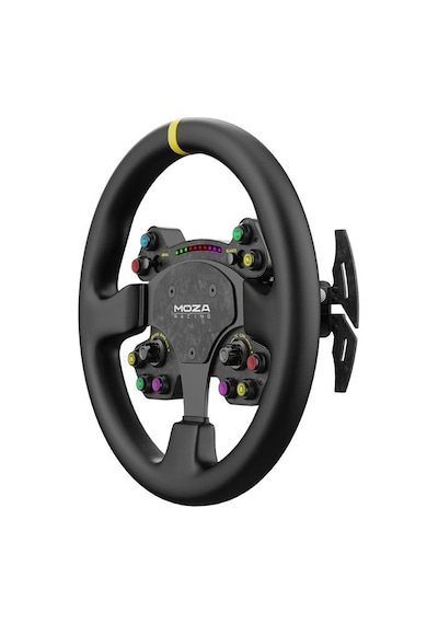 Moza Racing Rs V2 Steering Wheel Yuvarlak Deri Versiyon Direksiyon Simiti