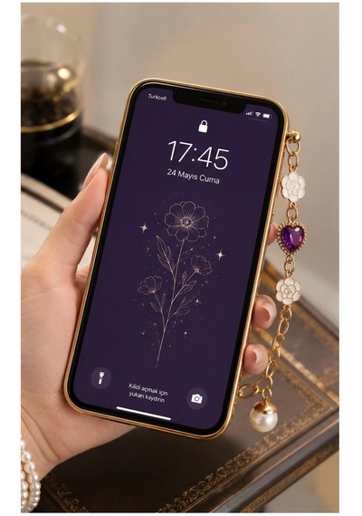 Iphone 11 Uyumlu Mor Elden Tutmalı Slikon Kılıf