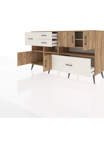 Hyperion Konsol 5 Raflı 4 Çekmeceli 4 Kapaklı 176x44x99 Çam-çam/a Çam-çam/aytaşı Hyperion Konsol 5 Raflı 4 Çekmeceli 4 Kapaklı 176x44x99 Çam-çam/a Çam-çam/aytaşı
