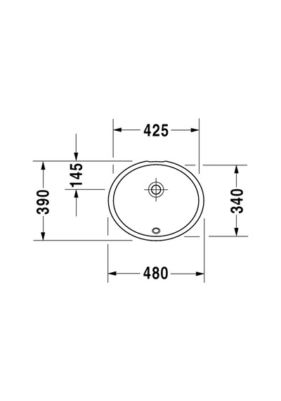 Duravit Katja Lavabo 46 CM Cap 0481460000