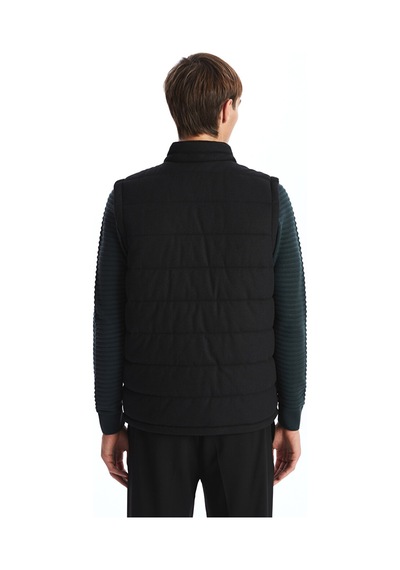 Lcw Vision Siyah Slim Fit Dik Yaka Erkek Şişme Yelek