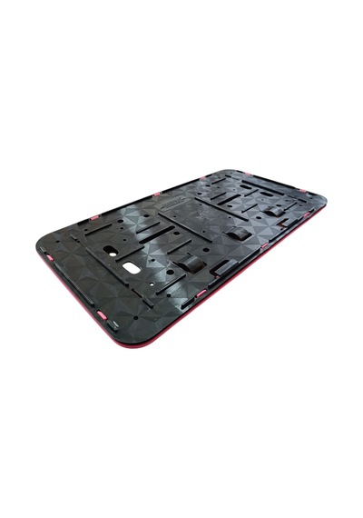 Çerçeveli Dikdörtgen Plakalık Plaka Altlığı Siyah 32x17 Cm