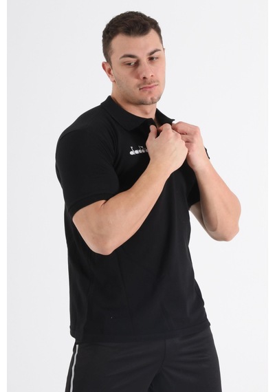 Diadora Liv Kamp Polo T-Shirt Siyah