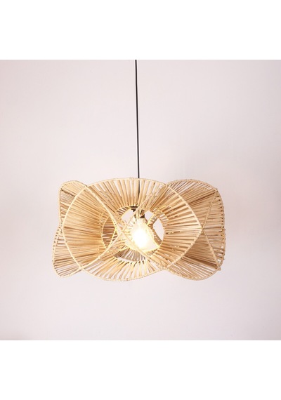 Oklid Doğal Rattan 30x60 Cm Aydınlatma Bej