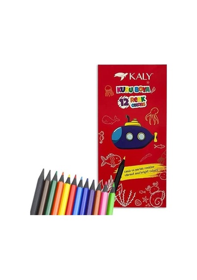 Kaly Art.612 12li Kuru Boya Çok Renkli