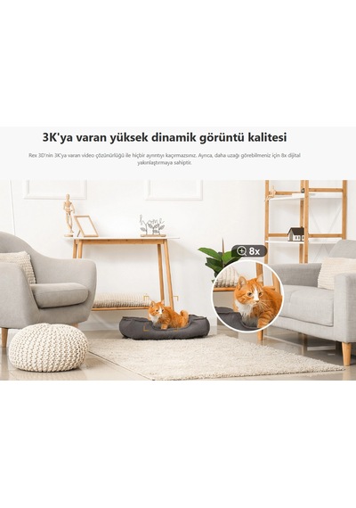 Imou Rex 3d 5mp İç Ortam Wifi Pt Kamera Ipc-gs2dp-5k0w