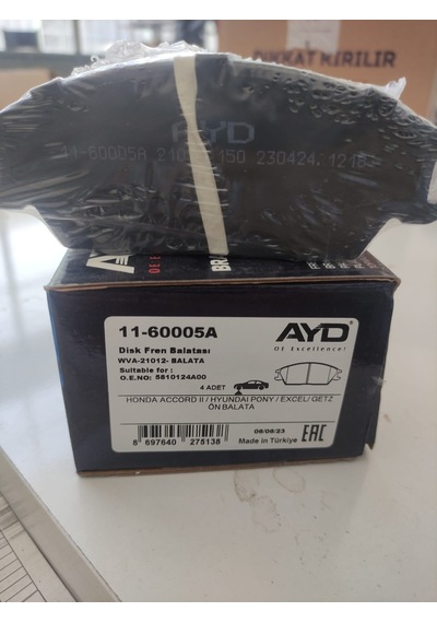Hyundai Excel 1990-1994 Ön Fren Balata Takımı 58101-1ca00