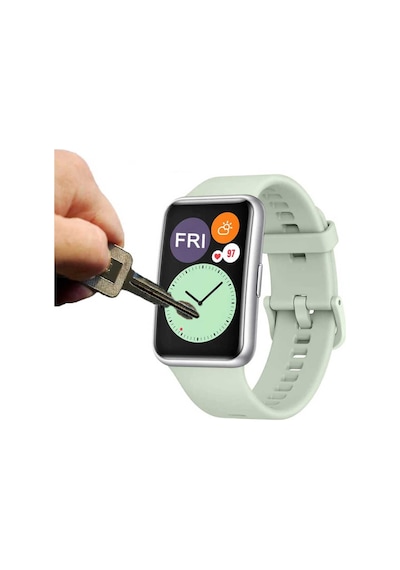 Huawei Watch Fit 2 Zore Pmma Pet Saat Ekran Koruyucu-Siyah