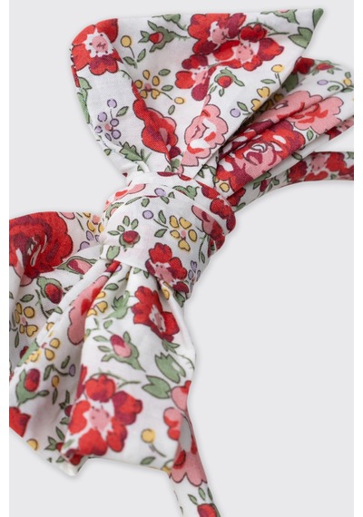 Made With Liberty Fabric Liberty Kumaş Çiçek Desenli Kız Çocuk Taç 5612gk09021 Pembe