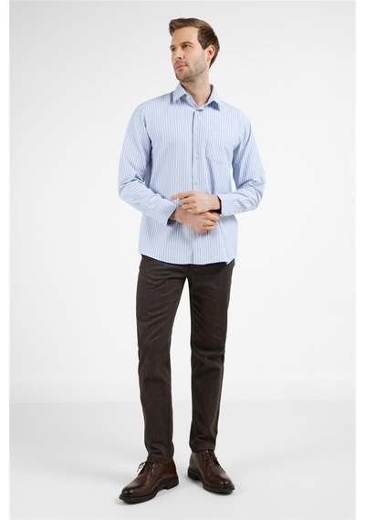 İmza K.mavi-beyaz Çizgili Desen Sert Yaka Uzun Kol Cepli Comfort Fit Pamuklu Gömlek 1004255277 K.mavi - Beyaz İmza K.mavi-beyaz Çizgili Desen Sert Yaka Uzun Kol Cepli Comfort Fit Pamuklu Gömlek 1004255277 K.mavi - Beyaz