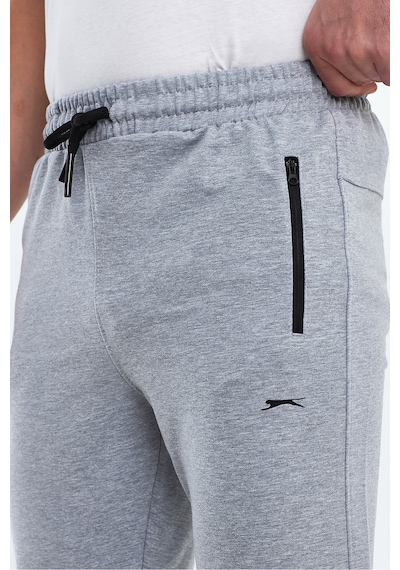 Slazenger Ofer In Erkek Fermuar Cepli Gri Eşofman Altı Gri