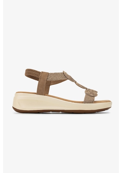 Valmenti Kadın Deri & Tekstil Rose Düz Sandalet 1141 1951-h12 Bn Sndlt Y26 Rose/camel Nubuck