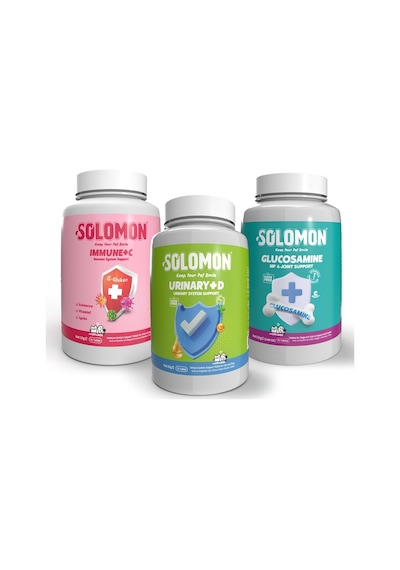 Solomon Süper Bağışıklık Set Kedi Ve Köpek İçin Glucosamine - Urinary - Immune C