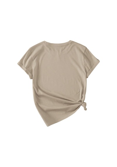 Uyguntarz Unisex Kesinlikle Hayır. Tasarım Basklı Tshirt Bej