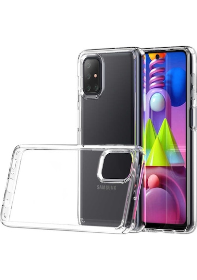 Samsung Uyumlu Galaxy M51 Kilif Full Seffaf Sararmaz Kapak 424416347