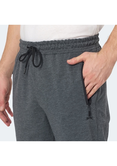 Slazenger NEAL KTN Erkek Fermuar Cepli Koyu Gri Eşofman Altı